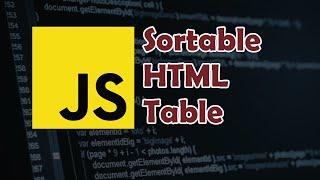 How to Filter or Sort HTML Table from Table Header with JavaScript