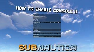 Subnautica | How To Open The Console | Tutorial