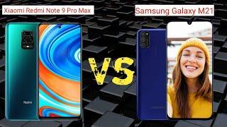 Xiaomi Redmi Note 9 Pro Max Vs Samsung Galaxy M21 details review. Science and technology details