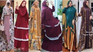 GAMIS SET OUTER MODEL TERBARU 2021 || GAMIS SET HIJAB ELEGAN