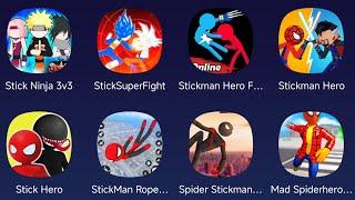 Stick Ninja 3v3,Stick Super Fight,Stickman Hero Fight Clash,Stickman Hero,Stick Hero,Stick Man