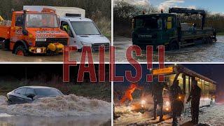 Winter Fails Compilation 2024!! || Vehicles vs Floods/Snow UK