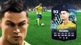 92 HOMEGROWN TOTS EVOLUTION CRISTIANO RONALDO PLAYER REVIEW | EA FC 24 ULTIMATE TEAM