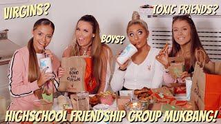 Who lost their virginity first? Popular group? & boy talk ft MY HIGHSCHOOL FRIENDSHIP GROUP MUKBANG!