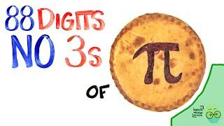 100 Digits of Pi, but no 3s