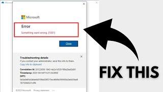 Fix: Something Went Wrong [1001] Microsoft 365 | Outlook | OneDrive