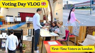 UK General Election 2024| VOTING DAY VLOG | First Experience in UK   | Abroad Life