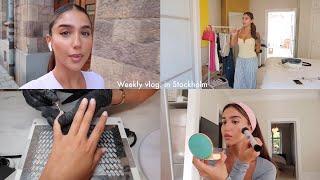 weekly vlog in Stockholm  my makeup routine, holiday preps & planning my outfits for Tokyo