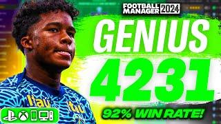 Brazil's GENIUS 4-2-3-1 FM24 Tactics! (92% Win Rate!) FM24 Best Tactics!