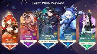 FINALLY WRIOTHESLEY RERUN IN 5.4 ALONGSIDE FURINA! Full Lineup For The Next Update - Genshin Impact