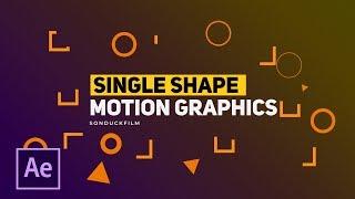 3 Single Shapes Motion Graphic Techniques | After Effects Tutorials