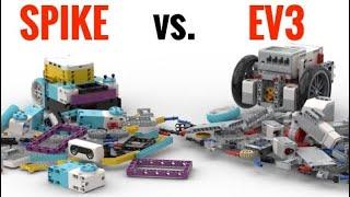Comparing the SPIKE prime kit to the EV3 set