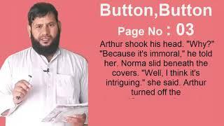 class 11 English book 1 | Button, Button | lesson 1 page 3 | English to Urdu translation