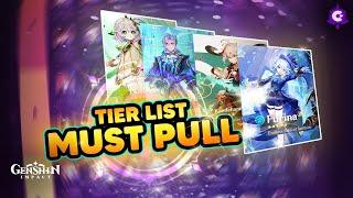 TIER LIST of MUST PULL // TOP 10 BEST CHARACTERS of #GenshinImpact