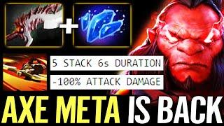  AXE IS BACK to META — Basher + Aghanim Shard -100% DMG 5 Stacks Helix Offlane Dota 2 Pro