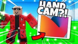 #1 mobile player does handcam in Roblox Bedwars