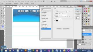 How to create a curved header in Photoshop