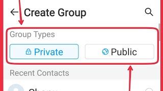 How To Create Private & Public Group in imo account