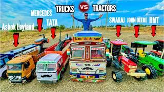 RC Most Powerfull Trucks Vs RC Tractors Testing - Chatpat toy TV