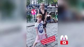 EMMA ROBERTS VS BACKPACK KID DANCE