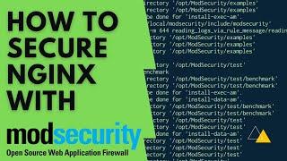 Nginx ModSecurity Tutorial | Nginx WAF