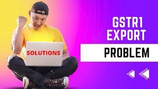 GSTR 1 Export Problem In Tally Prime Release 3.0