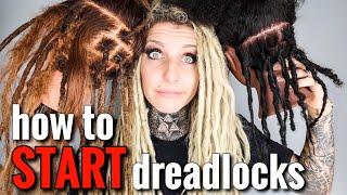 6 different ways to START dreadlocks [with demonstrations]