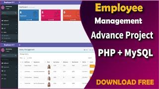 Employee management system in php | Leave Management Software | lms | Leave management system