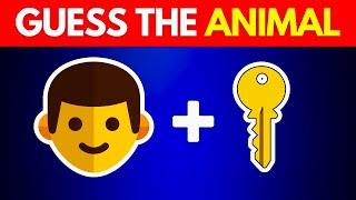  Guess the Animal by Emoji Challenge | 30 Quizzes in 15 Seconds! 