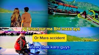 Aje khanpur me parasailing or jet ski ki Bht maza aya