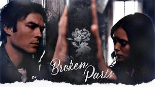 damon & elena  broken parts