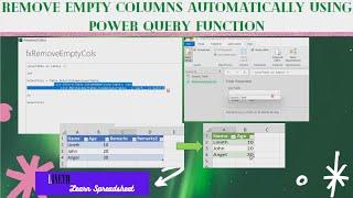 Remove Empty Columns Automatically using Power Query Function