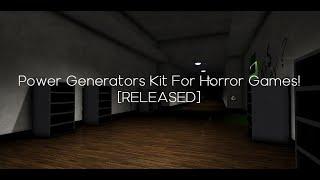 How to make power generators for your horror games? [MODEL RELEASED] | Roblox