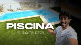 Construi uma PISCINA com JACUZZI no meu QUINTAL