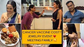 ಹೊಸ ಚಿನ್ನದ ಅಂಗಡಿ  CANCER vaccinege total cost yestu? 🫣Meeting @spurthivlogs3037  & more creators