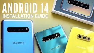 Install Android 14 (One UI 6) on Galaxy S10 / S10+ / S10E / S10 5G