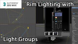 Product Visualization in 3ds Max: Rim Lighting with Light Groups – Lesson 14 / 15