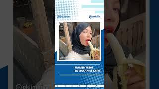 Oklin Fia Menyesal Buat Konten Makan Es Krim hingga Viral