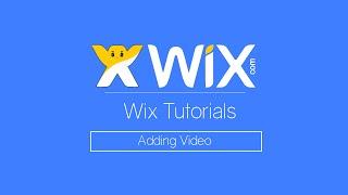 How to Add Video | Wix.com Tutorial | Free HTML 5 Website Builder