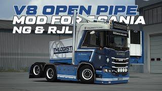 Scania V8 Open Pipe Sound Mod Showcase | Latest Best Mods for ETS2