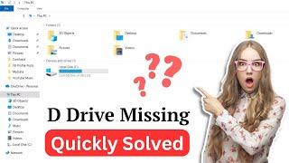 How To Fix D Drive Missing In Windows 10/11/7 Laptop | D Drive Not Showing PC Problem (Quick Way)