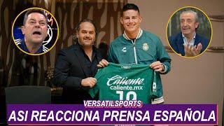 ASI REACCIONA PRENSA ESPAÑOLA a LLEGADA de JAMES RODRIGUEZ al CLUB LEÓN de MEXICO