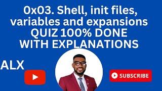 0x03. Shell, init files, variables and expansions QUIZ DONE 100%