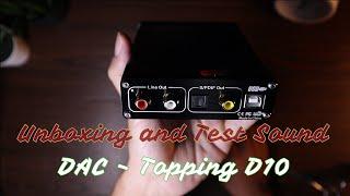 Topping D10 Digital to Analog Converter - HiRes Audio - 32bit 384kHz DAC