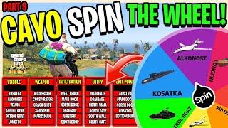 Cayo Perico Heist But The Wheel DECIDES How We Do It - PART 9 (GTA 5 ONLINE)