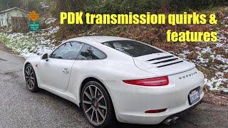 Porsche PDK transmission little known quirks // 991 trivia