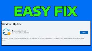 How To Fix Windows Update Error Encountered