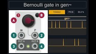 [Max/MSP] bernoulli gate module in gen~