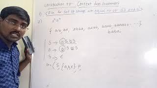 3.2 Construction of Context Free Grammar with Examples-1 || Design of CFG || TOC|| FLAT