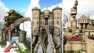 ARK: Survival Evolved - Top 5 Most EPIC Medieval Castles (Timelapse)